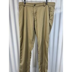 Lululemon Commission Pant Mens 34x30 Khaki Relax Fit